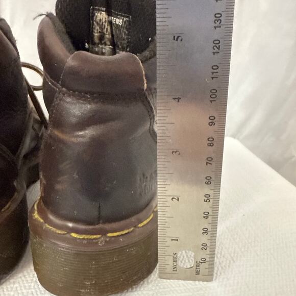 Dr Martens Boots Vintage Womens Size 6 US Made in England 4 UK Brown Y2K Grunge - Picture 8 of 15